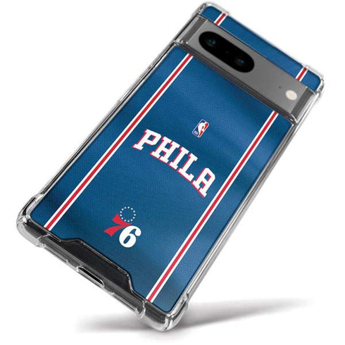 NBA Philadelphia 76ers Jersey Google Pixel 8a Clear Case